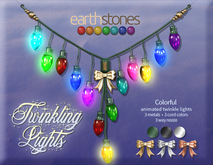 EarthStones Twinkling Lights II Necklace ~ Colorful