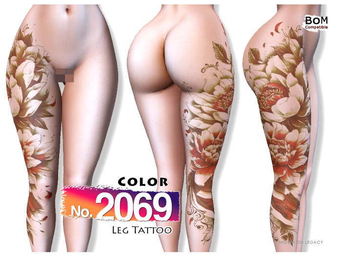 (Leg Tattoo) No.2069 Color