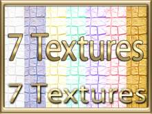 [ Crocodile leather Seamless 04 ] 7 Textures