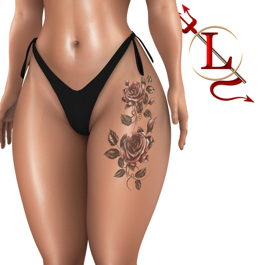Hip Rose Tattoo