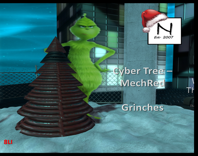 Cyber MechRed Xmas Tree PBR