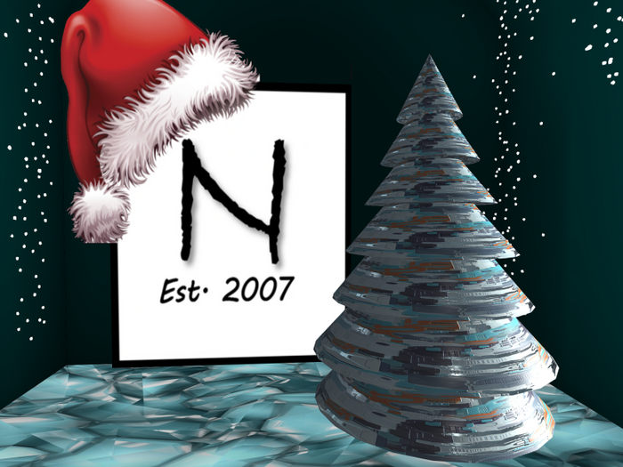 Silver Cyber Xmas Tree PBR