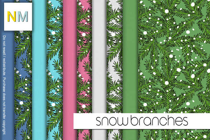 Snow Branches Textures NM