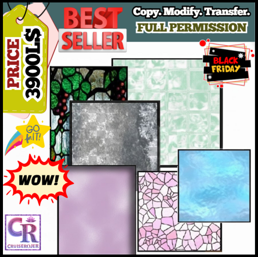CrystalPane Glass Textures – Full Perm Version 1