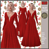 GLITTERED RED GOWN