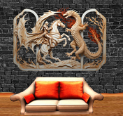 Wall Deco Sticker Mural Knight 13