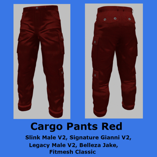 Cargo Pants Red