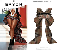 ERSCH - Rabel Skirt -plaid beige-
