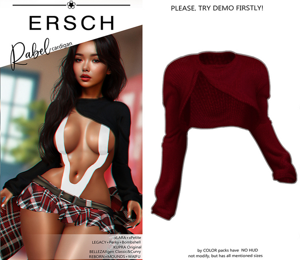 ERSCH - Rabel Cardigan -blood-