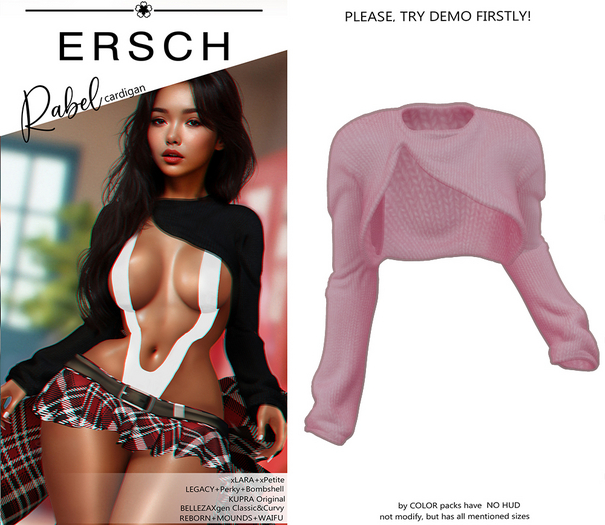 ERSCH - Rabel Cardigan -pink-