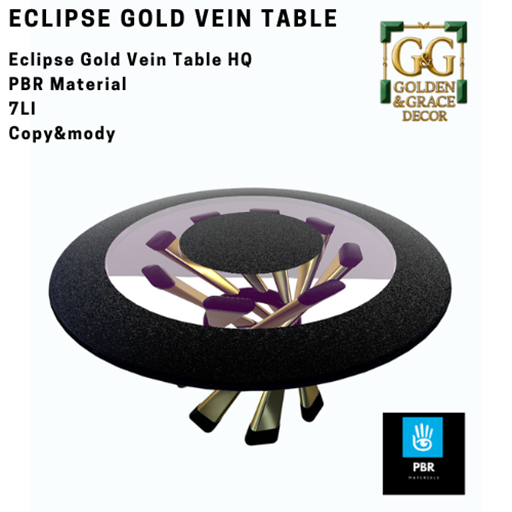 Eclipse Gold Vein Table