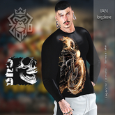 [ZH]  Ian Long Sleeve Shirt - Skull