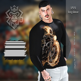 [ZH]  Ian Long Sleeve Shirt - Black