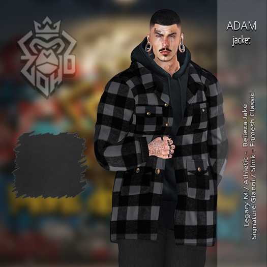 [ZH] Adam Jacket Solid Black