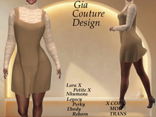 "GCD" Kierra Jumper and Sweater Set Papaya