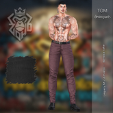 [ZH] Tom Denim Pants Black