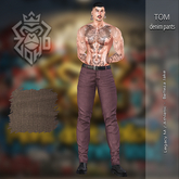 [ZH] Tom Denim Pants Brown