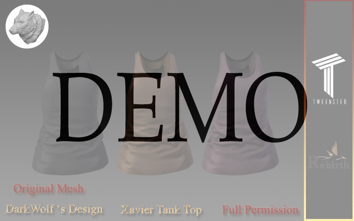 Xavier Tank Top Tweenster Rebirth Demo