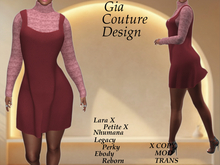 "GCD" Kierra Jumper and Sweater Set Salmon