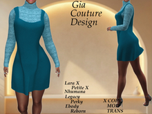 "GCD" Kierra Jumper and Sweater Set Teal