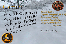 [A.W.] - iLetters Black v1.0 [BOX](-add me)