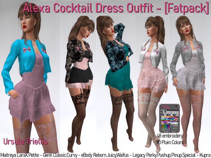 7230 Alexa Cocktail Outfit - [Fatpack]
