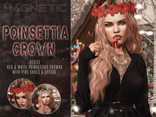 Magnetic - Poinsettia Crown 