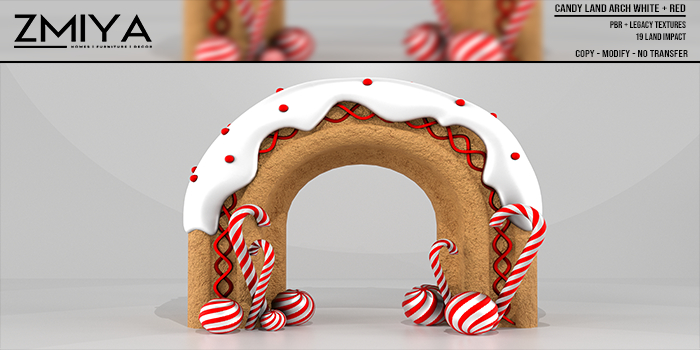 ZMIYA Candy Land Arch White + Red