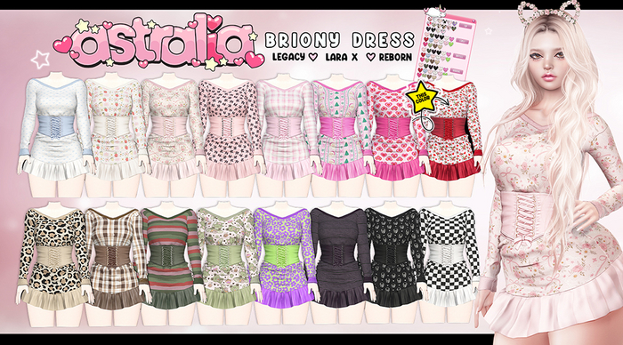 Astralia // Briony Dress (Roses)