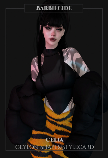 Barbiecide Celia Shape&Stylecard For Ceylon