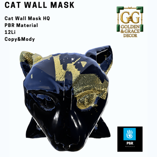 cat wall mask