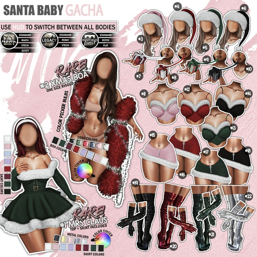 Mug - Santa Baby - Green Set