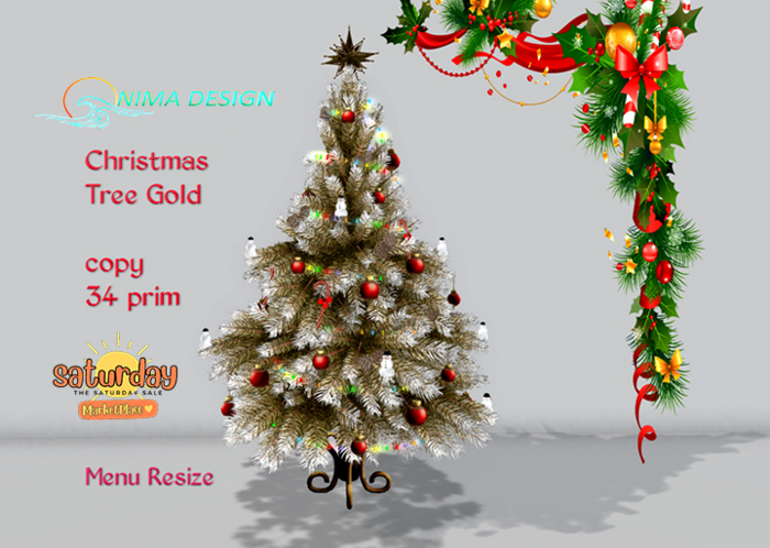 NIMA STORE- CHRISTMAS TREE GOLD