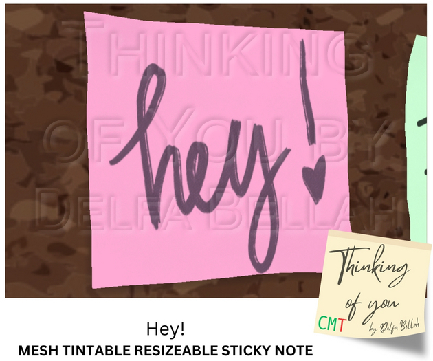 HEY - Thinking of You Sticky Note