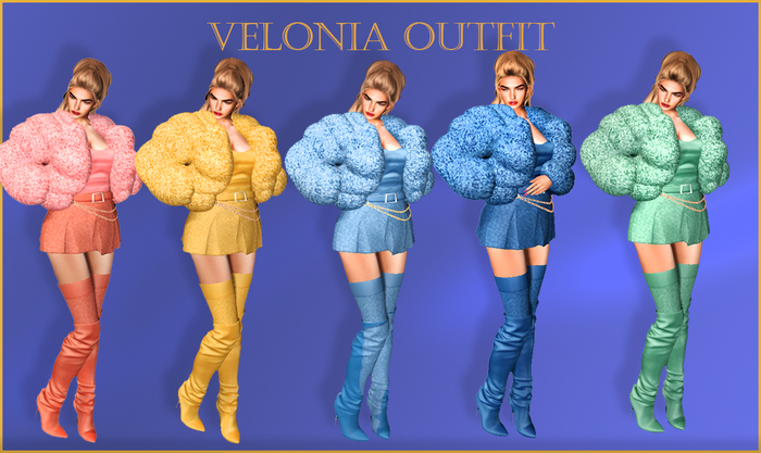 Demo Violetta Jacket, Shirt,Skirt,Socks, Boots, Fatpack