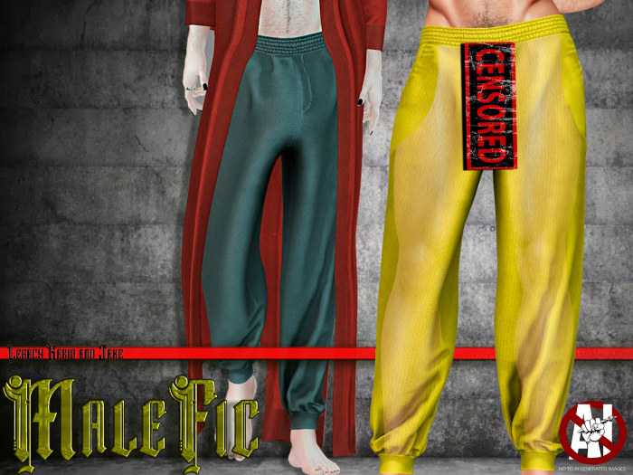 !!MaleFic SPA Pants- YELLOW
