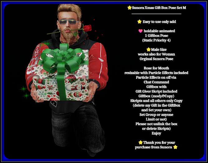 Sunora Xmas Gift Box Pose Set M
