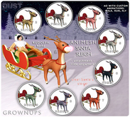 3 DUST: Animesh Santa Sleigh - Prancer