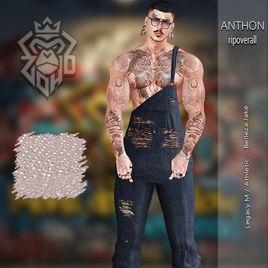 [ZH] Anthon RipOverall - White Jeans (BOX)