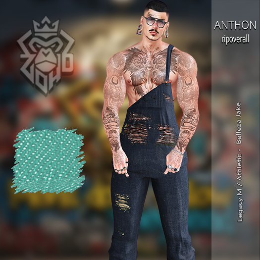 [ZH] Anthon RipOverall - L.Blue Jeans (BOX)