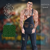 [ZH] Anthon RipOverall - GreenMusg Jeans (BOX)