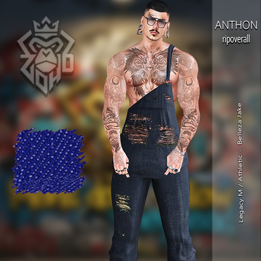 [ZH] Anthon RipOverall - Blue Jeans (BOX)