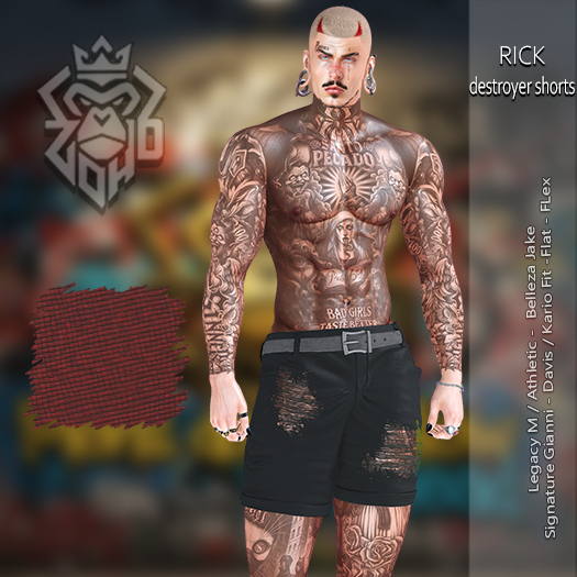 [ZH] Rick DestroyerShort  - Red (BOX)