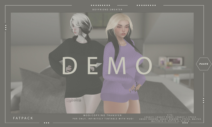 PHASE - Boyfriend Sweater DEMO