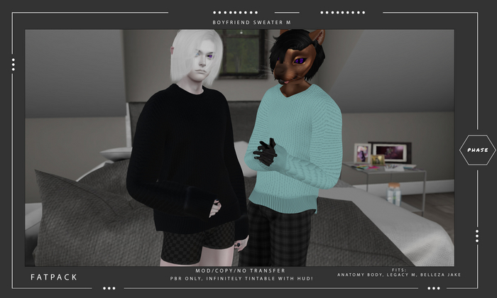 PHASE - Boyfriend Sweater M