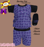 !LattaVaNae! PBR Devin Set FurMoney Purp (LB) Lullabeebs