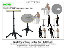 KraftWork Tram Coffee Bar . Tall Table (Add Me)