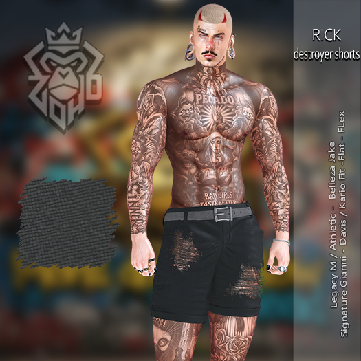 [ZH] Rick DestroyerShort  - Grey (BOX)