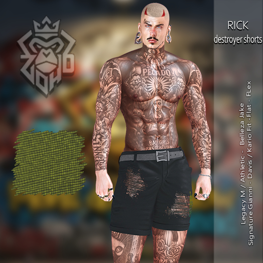 [ZH] Rick DestroyedShort - Yellow (Box)