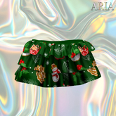 Christmas Green Ruffle Skirt Reborn